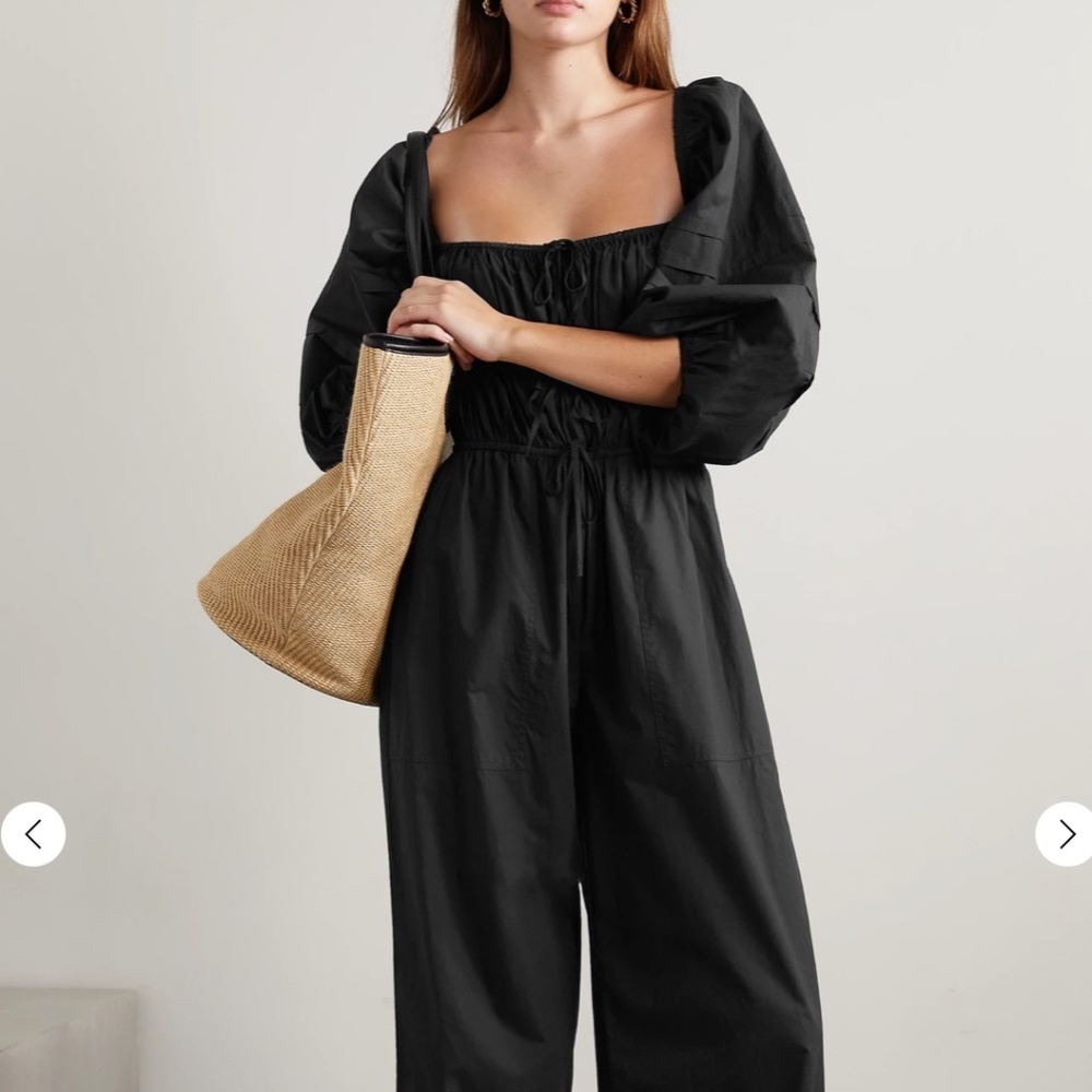 Ulla Johnson Amalie Bow detailed poplin Jumpsuit Size 2 EUC